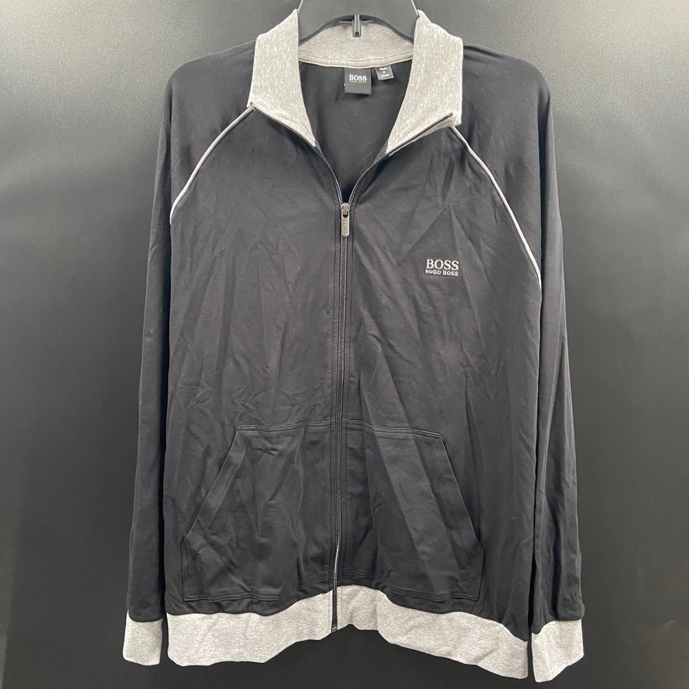 Hugo Boss Men's Mix & Match Z Full Zip Track Jacket‎ Men's Large Black Training